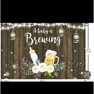 Babyshower decorations baby is brewing bar theme